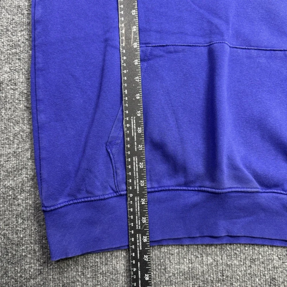 The‎ North Face Hoodie Mens Medium Blue Box Logo Pullover Streetwear